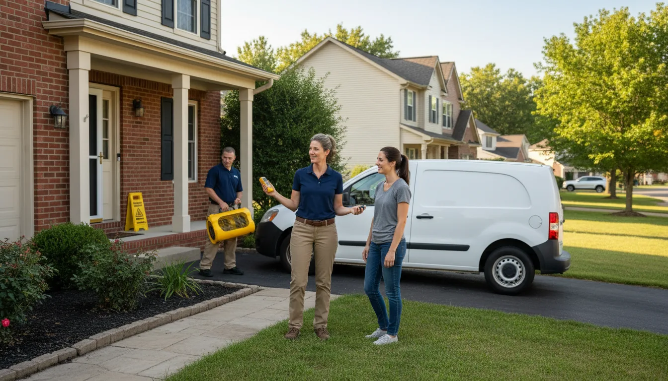 Residential water damage restoration in Glennie, MI